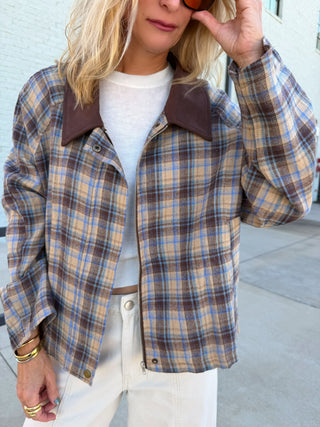 Corinne Plaid Jacket