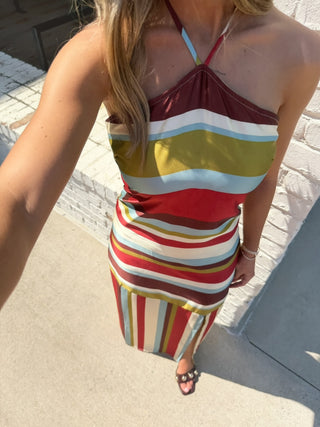 Sunset Soirée Maxi Dress Multi
