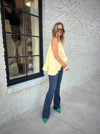 Heyson | Ella Ruffle Top Yellow
