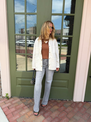 Corduroy Collar Barn Jacket
