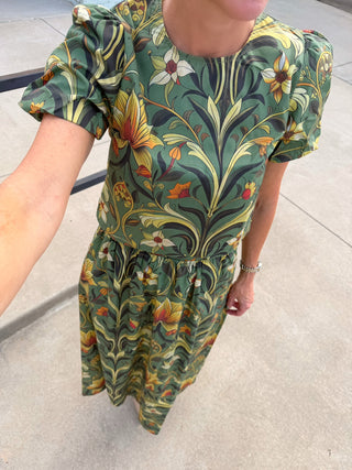 Bethany Floral Set Olive