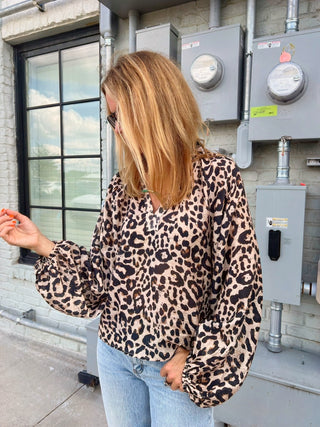 THML | The Elaine Cheetah Blouse