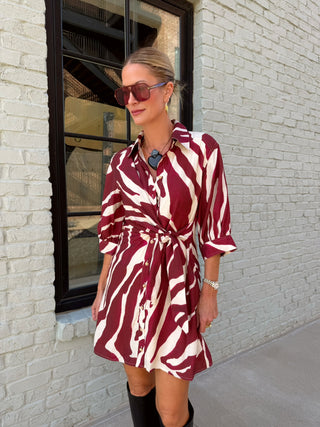 ENTRO | Meredith Dress Merlot