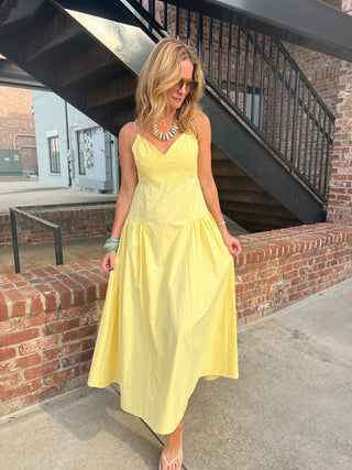 Lemon Light Maxi Dress Yellow