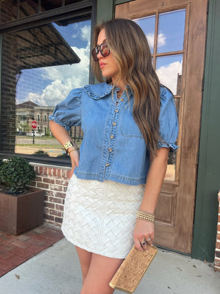 Wendy Denim Top