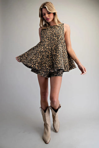 EESOME | The Remi Denim Set Leopard