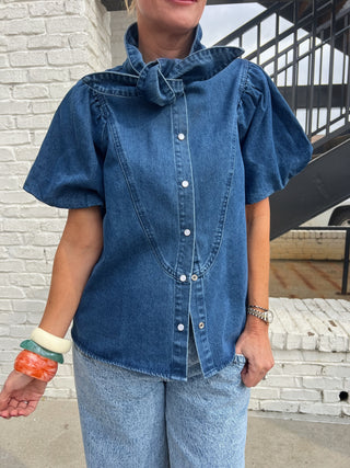 Casey Denim Top