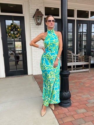 Lotus Halter Maxi