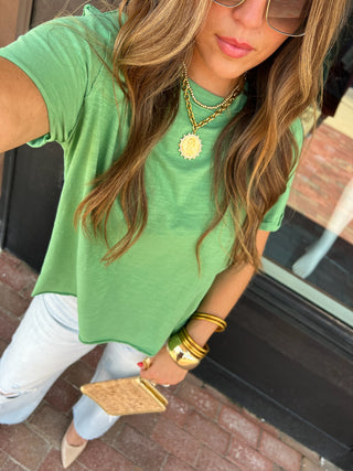 LaBiz | Penny Slub Tee Green
