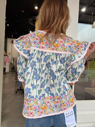 Floral Frills Blouse