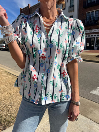 Hoppy Floral Blouse