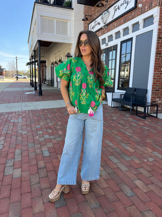 The Cook Blouse Green
