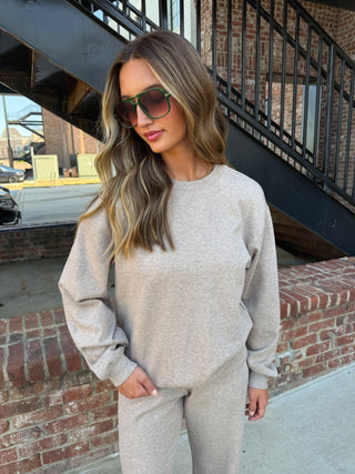 Z Supply Boyfriend Sweatshirt Heather Ash