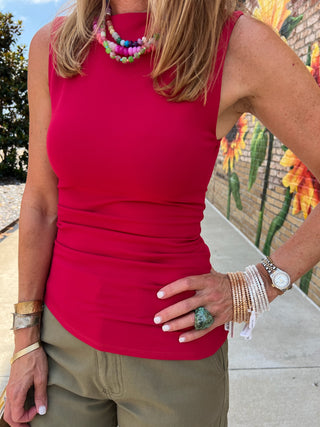 OLIVACEOUS | Big Red Tank Top