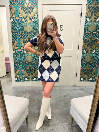 Le Lis | Merin Knit Sweater Set Navy-Multi