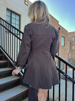 Olivaceous | England Denim Dress Brown