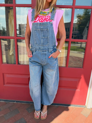 EESOME | Daisy Barrel Overalls