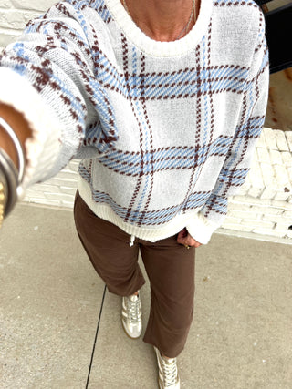 Z Supply | Junction Plaid Sweater Natural