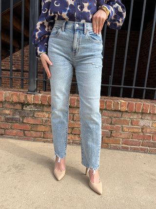 Daze Denim | Straight Up High Rise New Flame
