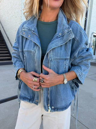 Cinch and Chic Denim Jacket Medium Wash