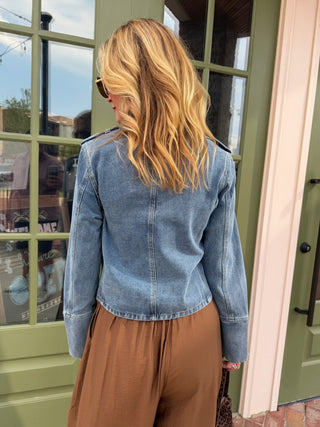 Having Fun Now Denim Jacket