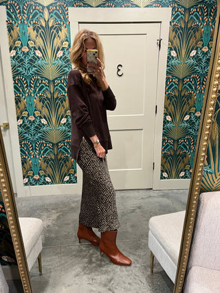 Z Supply | Sable Rib Sweatshirt Chocolate Cherry