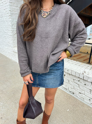 Z Supply | Cirrus Cozy Sweater Burnt Ash Heather