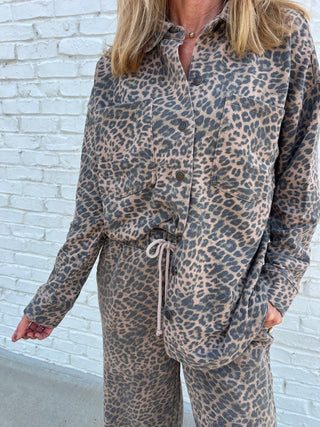 Z Supply | All Day Leopard Jacket Desert Tan