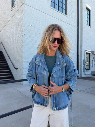 Cinch and Chic Denim Jacket Medium Wash