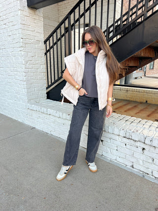 Courtney Oversized Vest Cream