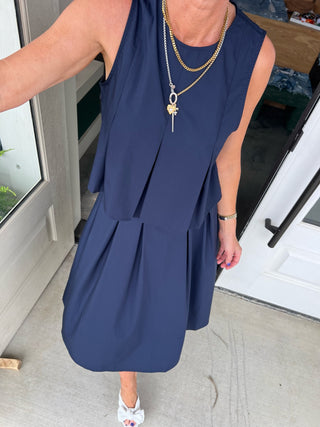 SADIE & SAGE | Navy Ocean Calls Pleat Set
