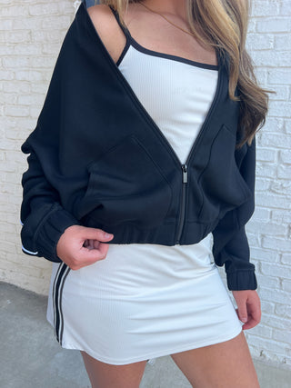 Z Supply | On Track Oversized Jacket Black