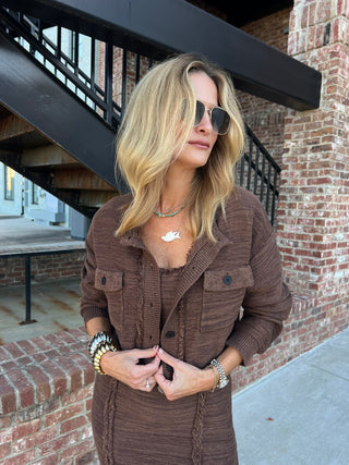 Needii | Emily 2-tone Cardigan Brown