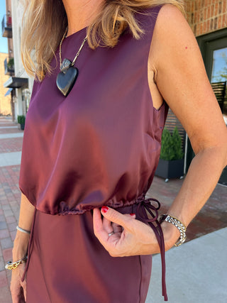 Sage The Label | Deep Trance Tank Crop Wine