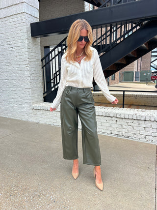 Sage The Label | Hideaway Stripe Ruffle Top Ivory