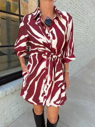 ENTRO | Meredith Dress Merlot