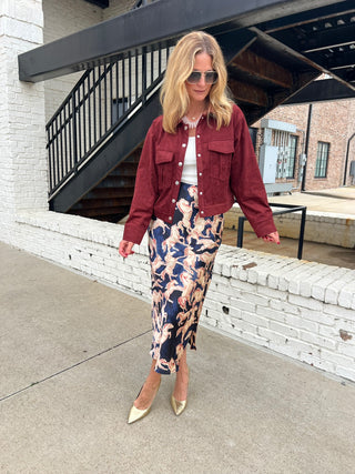 Dress Forum | Riverbend Pull On Skirt Western Navy