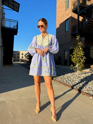 Garden Party Dress Blue
