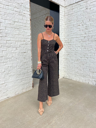 TCEC | Lia Sweetheart Jumpsuit Black