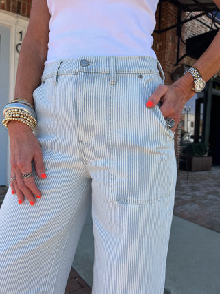 Daze Denim | Far Out Stripe Blue Bell