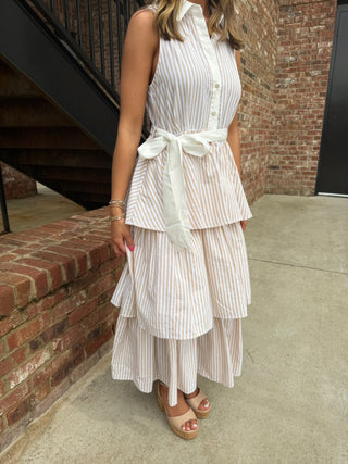 Golden Harbor Stripe Dress
