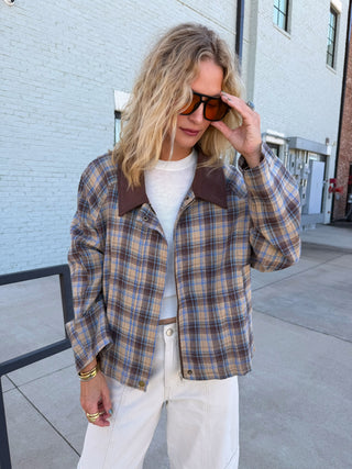 Corinne Plaid Jacket