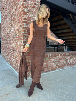 Needii | Ashley Sweater Maxi Dress Brown