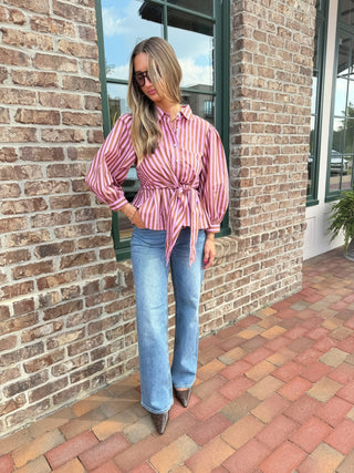 Sammie Jo Tie Blouse