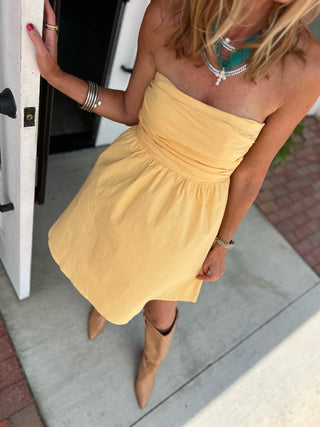 Needii | Mavis Tube Mini Dress Yellow