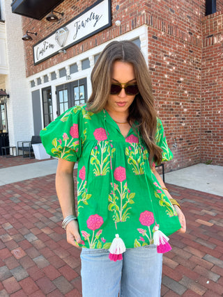 The Cook Blouse Green