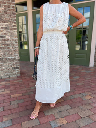 Habitual | Eyelet Maxi Skirt