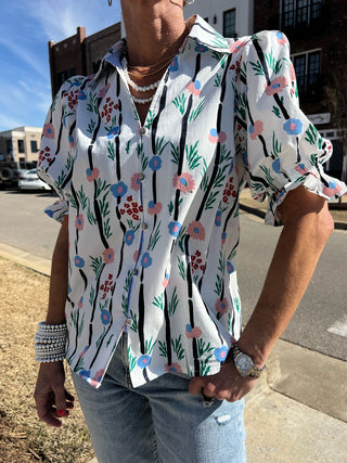 Hoppy Floral Blouse