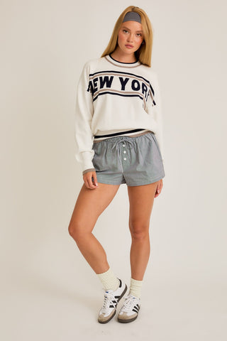 Le Lis | New York Sweater White