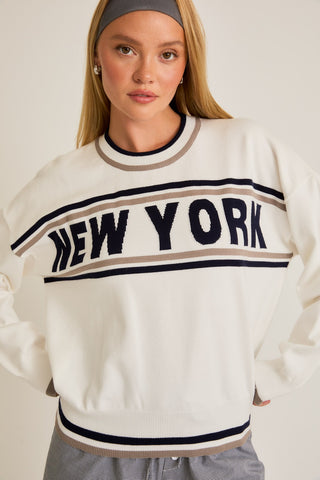 Le Lis | New York Sweater White